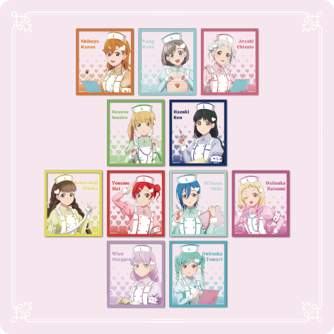 ラブライブ!スーパースター！！ Pastel Nurses トレーディングクリア色紙 全11種