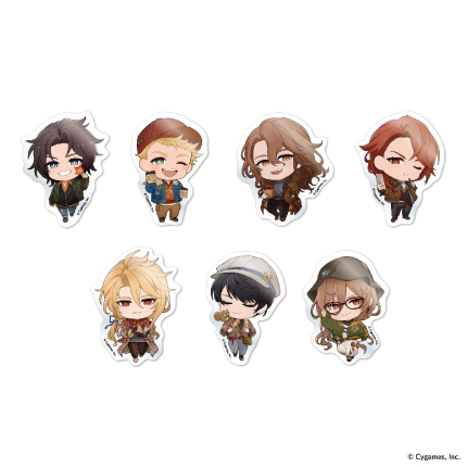 グランブルーファンタジー Leaf peeping ミニキャラアクリルステッカー 全7種