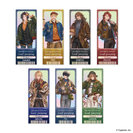 グランブルーファンタジー Leaf peeping ホログラム風チケットカード 全7種