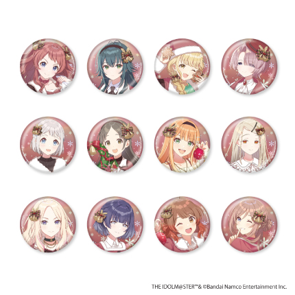 学園アイドルマスター  fête de Noël トレーディングホログラム缶バッジ 全12種