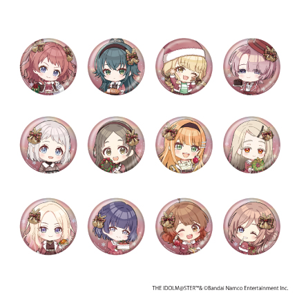 学園アイドルマスター  fête de Noël トレーディングホログラムデフォルメ缶バッジA 全12種