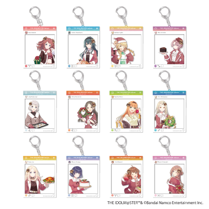 学園アイドルマスター  fête de Noël SNS風アクリルキーホルダー 全12種