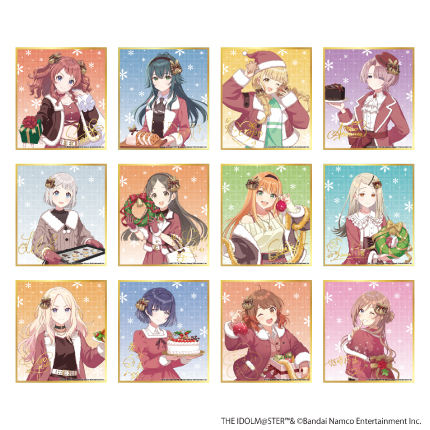学園アイドルマスター  fête de Noël トレーディング色紙 全12種