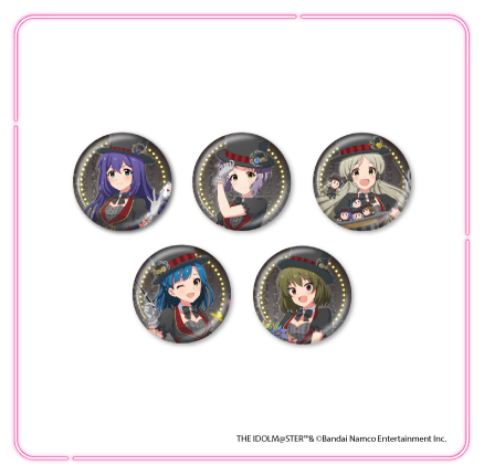 THE IDOLM@STER MILLION LIVE MILLION MAGIC トレーディングホログラム缶バッジ 全5種