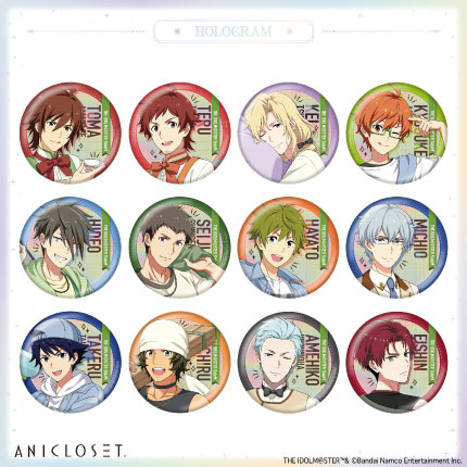 アイドルマスター SideM knick-knacks Vol.1 ホログラム缶バッジ 全12種