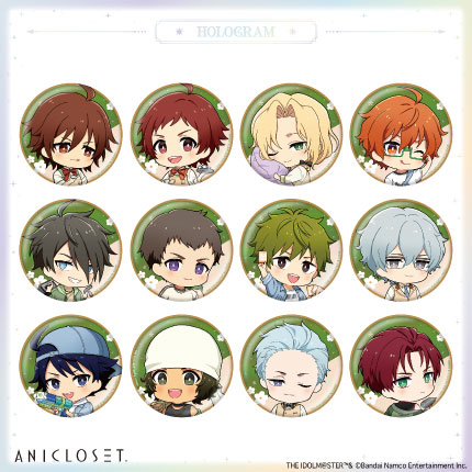アイドルマスター SideM knick-knacks Vol.1 ホログラムミニキャラ缶バッジA 全12種
