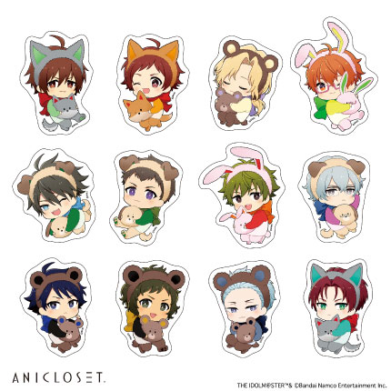 アイドルマスター SideM knick-knacks Vol.1 ミニキャラステッカーB 全12種