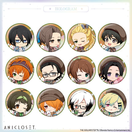 アイドルマスター SideM knick-knacks Vol.2 ホログラムミニキャラ缶バッジA 全12種