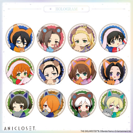 アイドルマスター SideM knick-knacks Vol.2 ホログラムミニキャラ缶バッジB 全12種