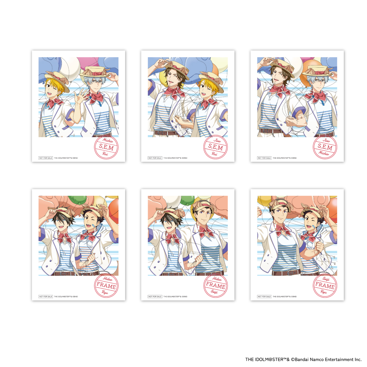 「オリジナルイラスト使用限定ブロマイド」(全6種)