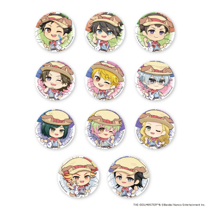 アイドルマスター SideM Summer Doggie トレーディングホログラムデフォルメ缶バッジA 全11種