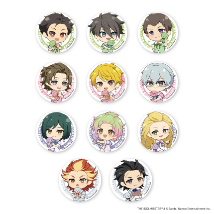 アイドルマスター SideM Summer Doggie トレーディングホログラムデフォルメ缶バッジB 全11種