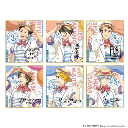 アイドルマスター SideM Summer Doggie トレーディング色紙 全6種