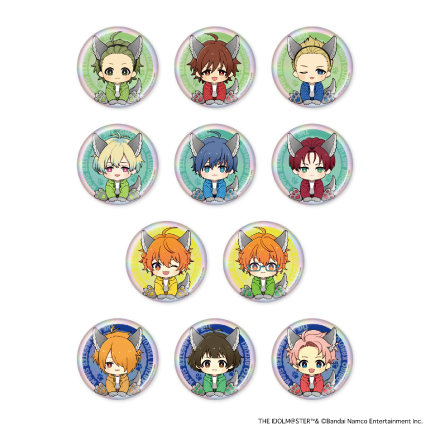 アイドルマスター SideM Spring Wolves トレーディングホログラムミニキャラ缶バッジB 全11種