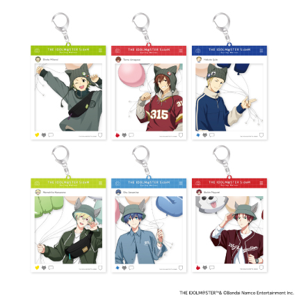 アイドルマスター SideM Spring Wolves トレーディングSNS風アクリルキーホルダー 全6種