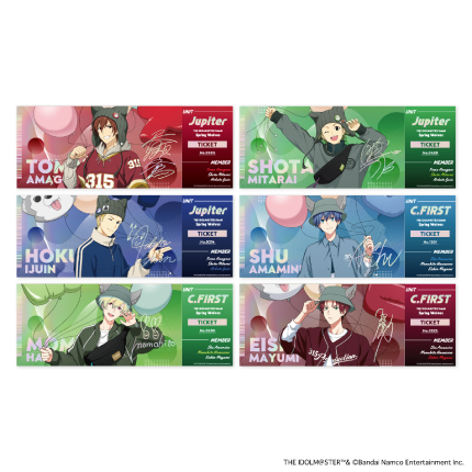 アイドルマスター SideM Spring Wolves ホログラム風チケットカード 全6種