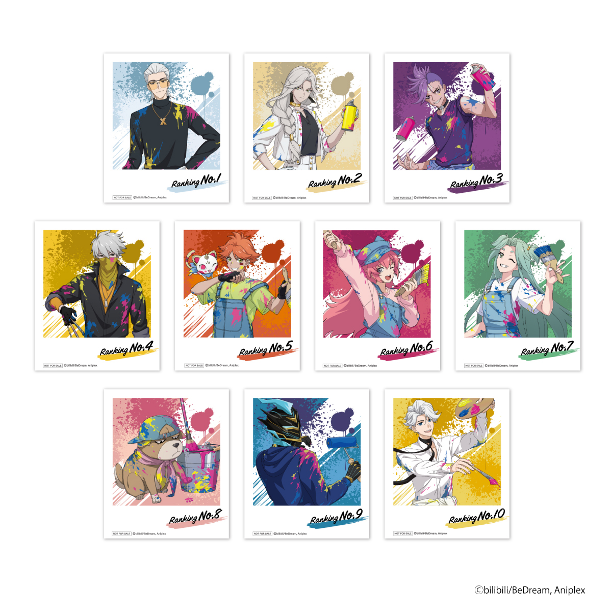 「オリジナルイラスト使用限定ブロマイド」(全10種)