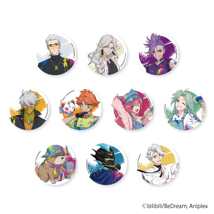 アニメ「TO BE HERO X」VIVID×PAINT トレーディングホログラム缶バッジ 全10種