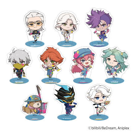 アニメ「TO BE HERO X」VIVID×PAINT トレーディングデフォルメアクリルスタンドA 全10種